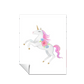 Acuarela Unicornio Flores, Colores decoración 236