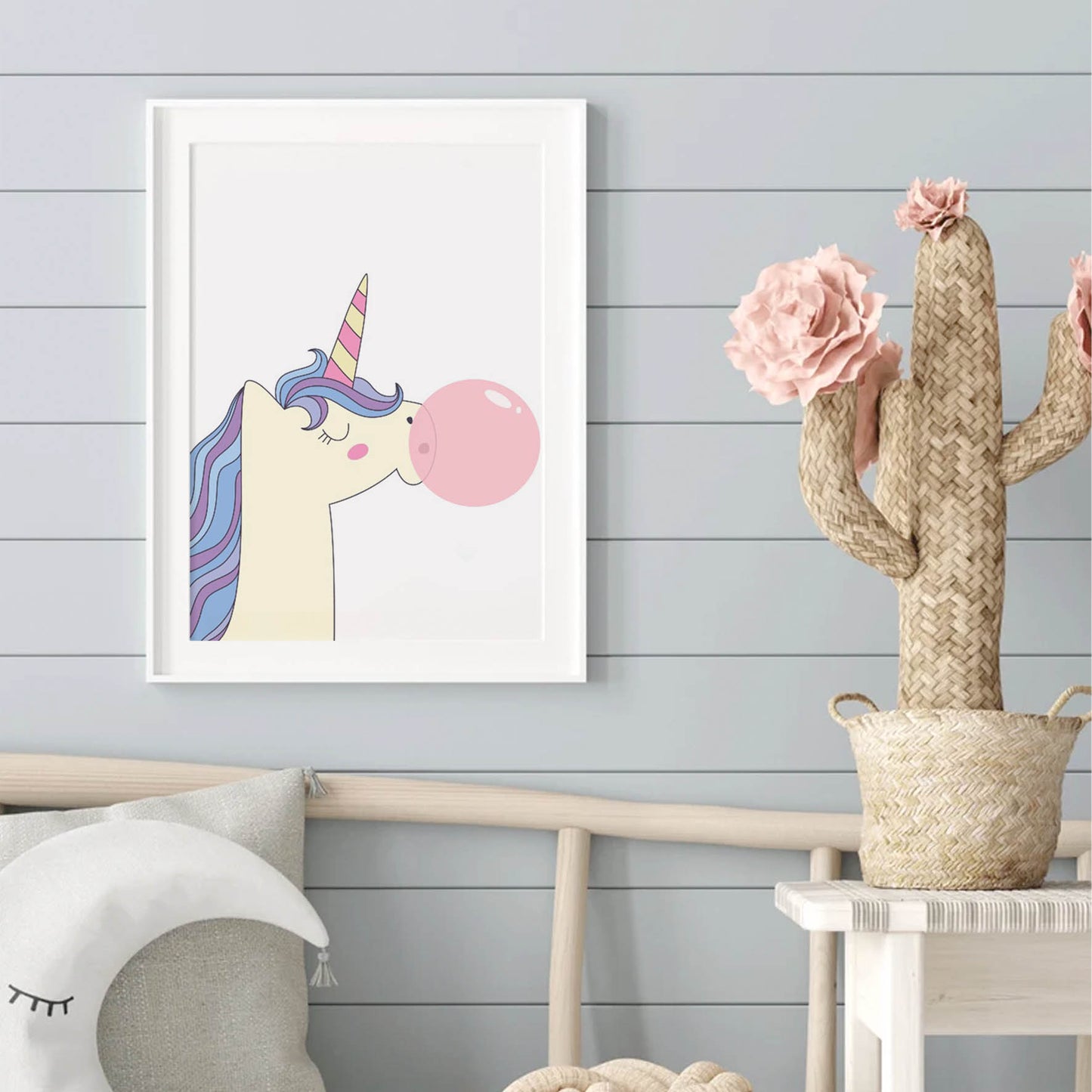 Copia de Ilustración Unicornio goma de mascar, decoración 237