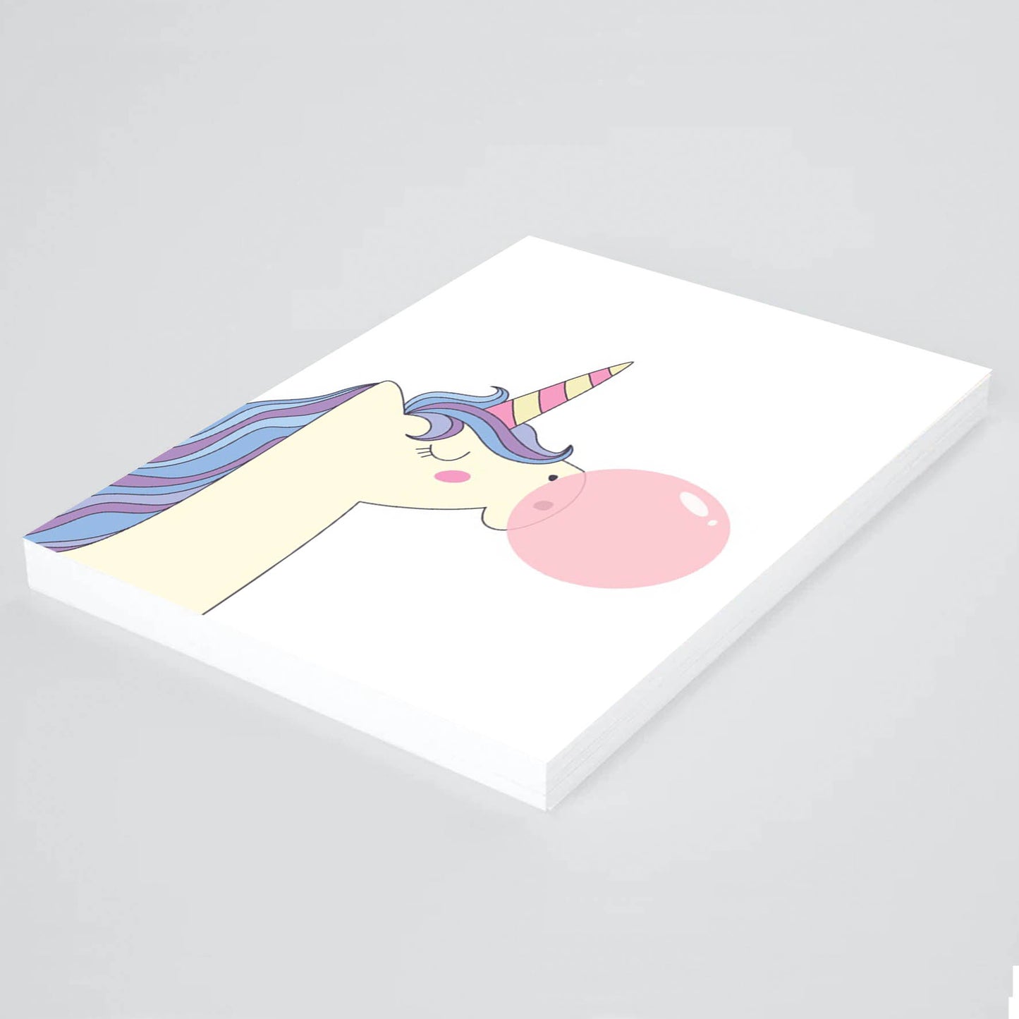 Copia de Ilustración Unicornio goma de mascar, decoración 237