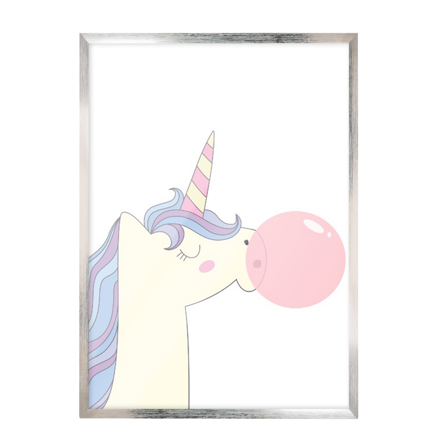Copia de Ilustración Unicornio goma de mascar, decoración 237