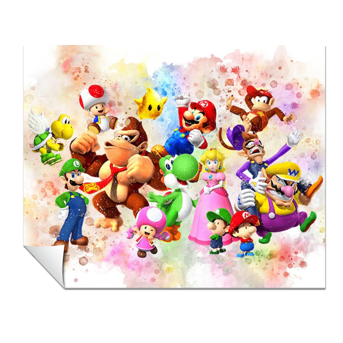Super Mario 2 acuarela 260