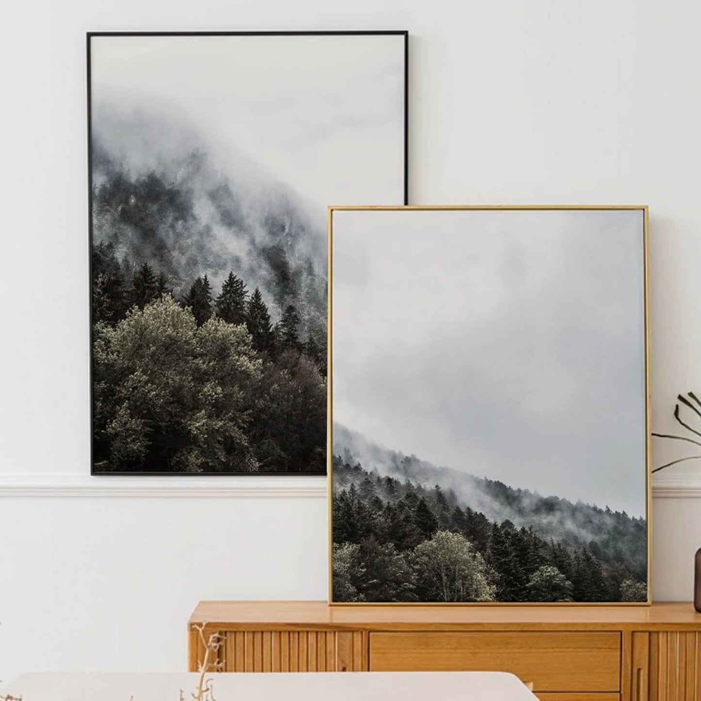 Print Paisaje bosque nublado 267