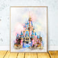 Disney Princesas Castillo ART Acuarela 283