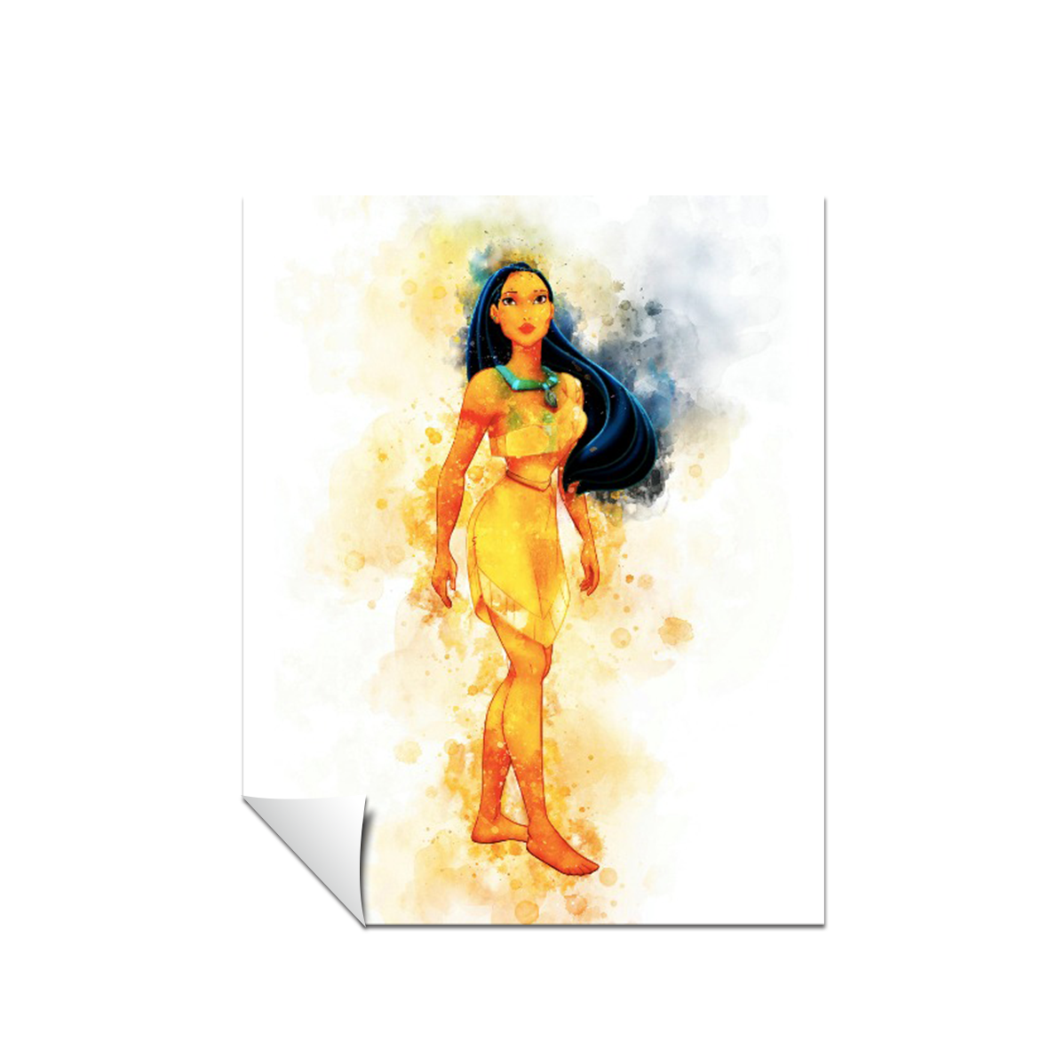 Disney Princesas Pocahontas ART Acuarela 286