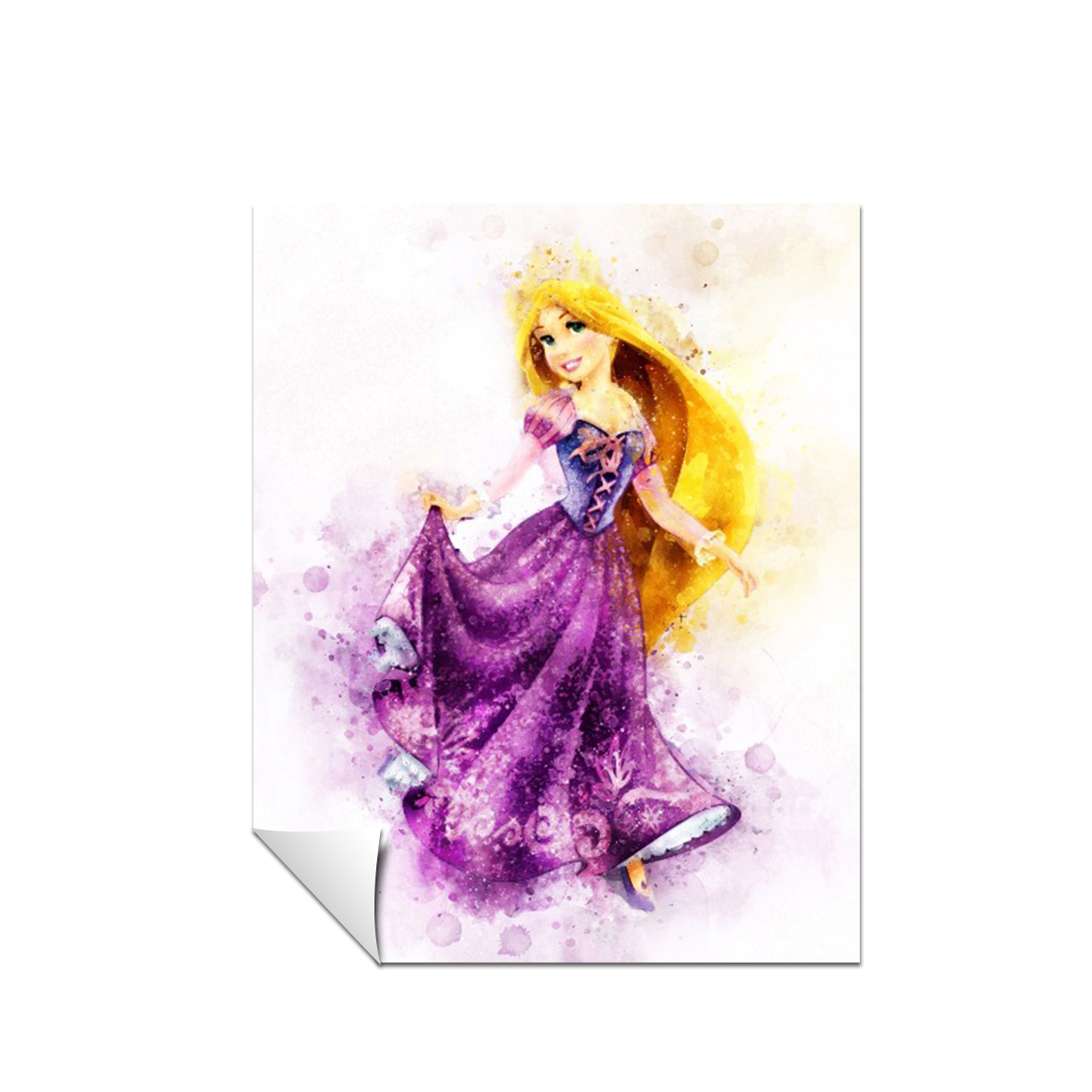 Disney Princesas Rapunzel ART Acuarela 287