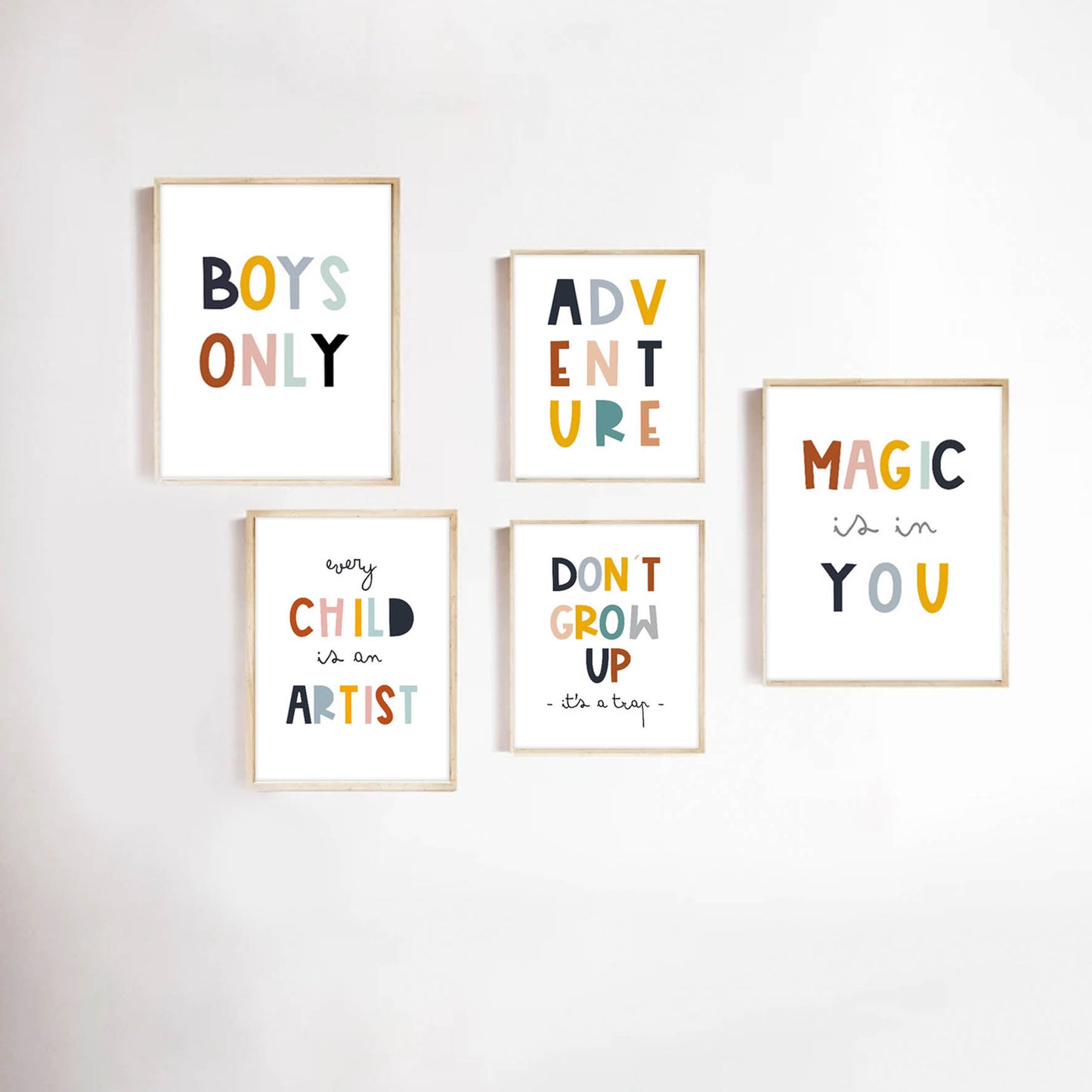 Ilustración frases colores , decoración 317