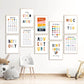 Ilustración matemáticas multiplicaciones colores , decoración 310