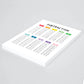 Ilustración matemáticas restas colores , decoración 311