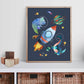 Ilustración dinosaurios espaciales, decoración 315