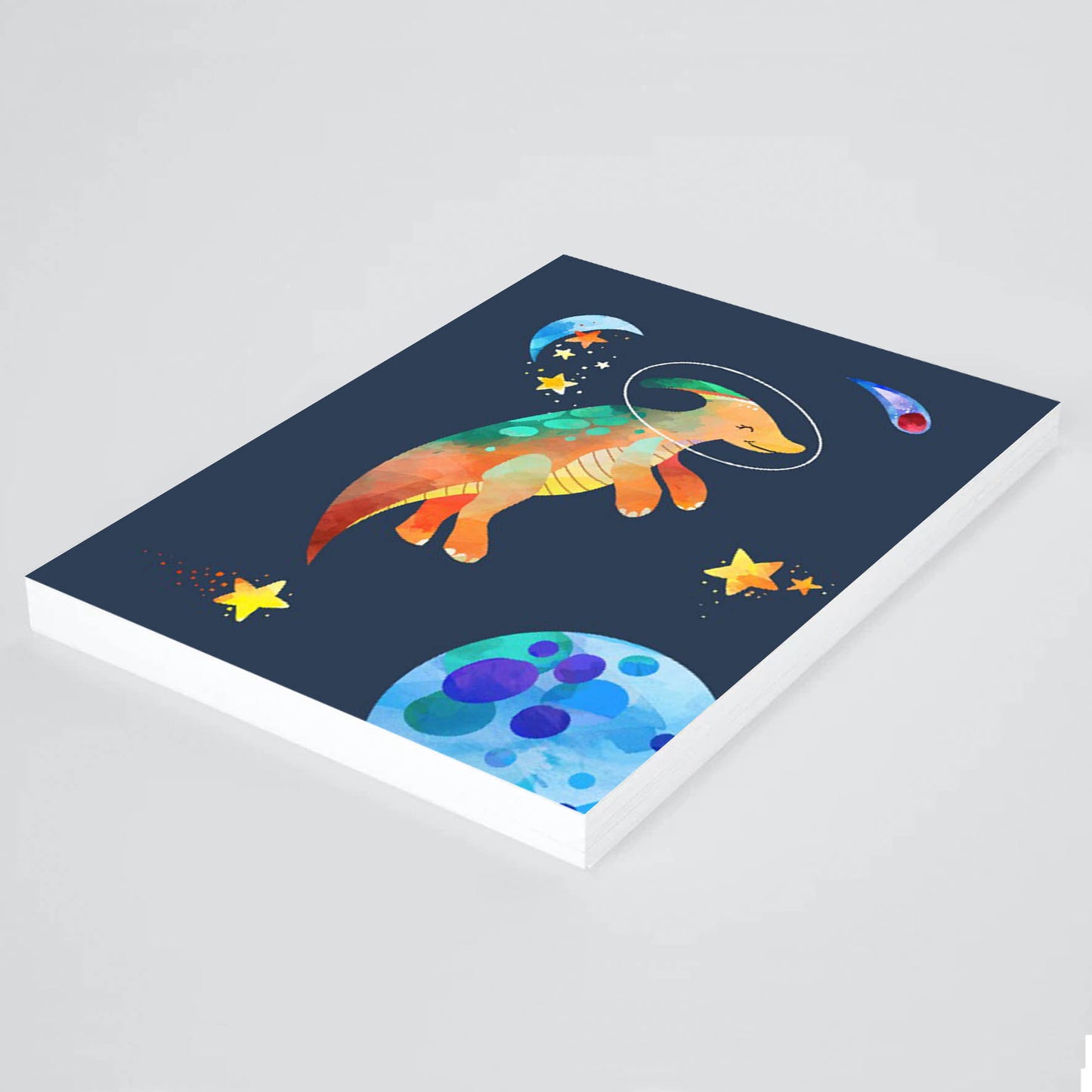 Ilustración dinosaurios espaciales, decoración 316