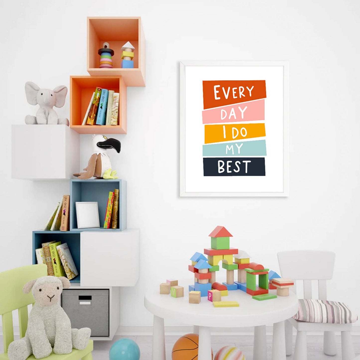 Ilustración frases colores , decoración 318