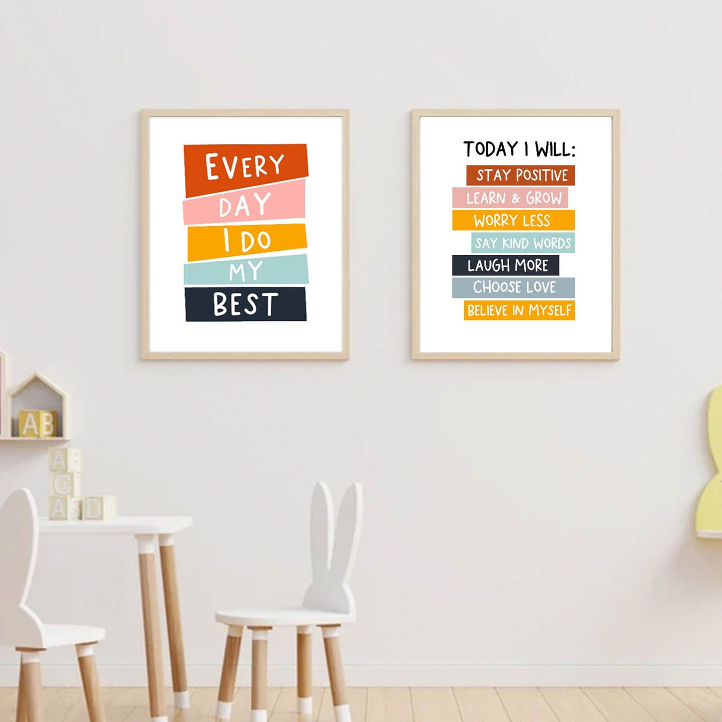 Ilustración frases colores , decoración 318