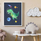 Ilustración dinosaurios espaciales, decoración 324