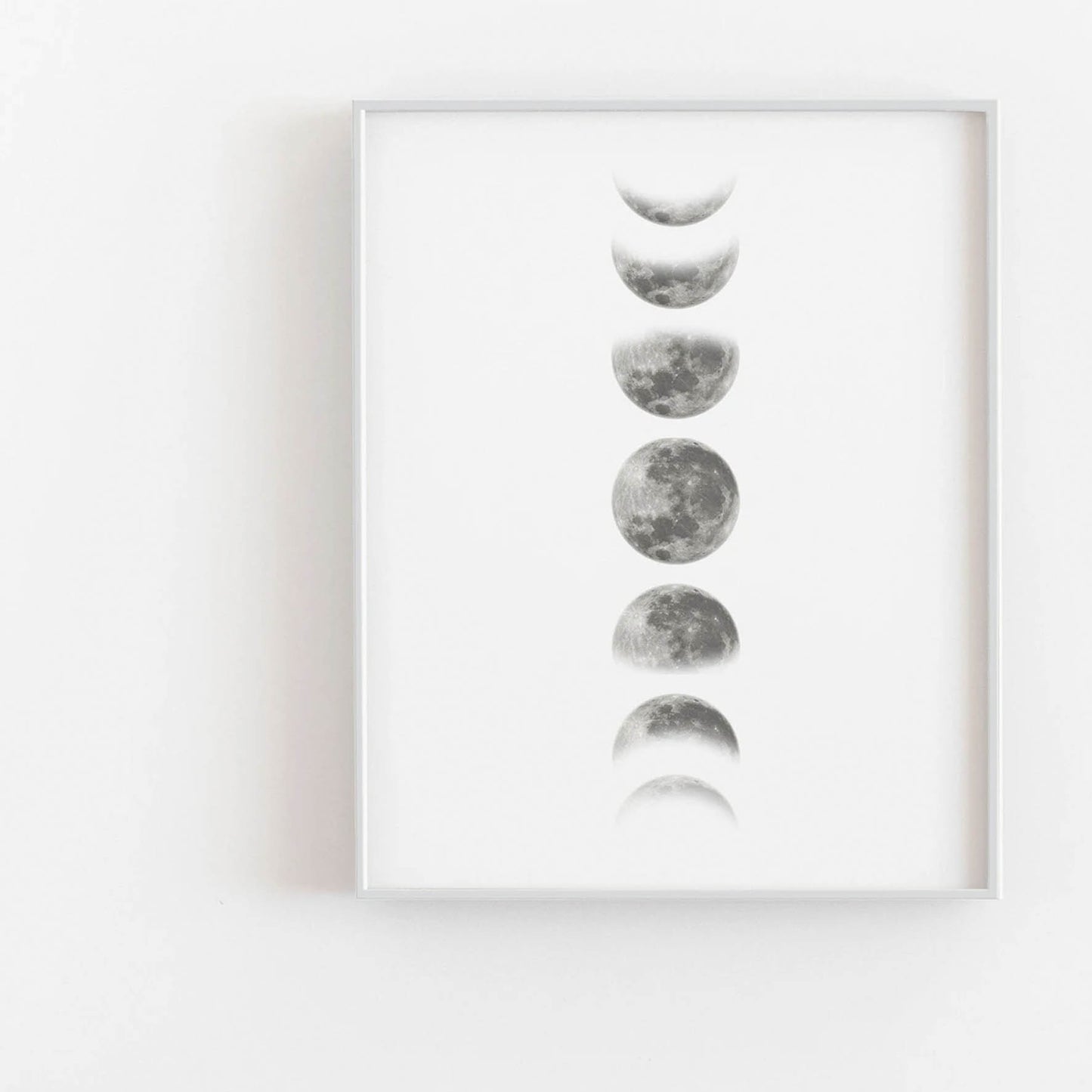 Fases de la luna blanco y negro 325