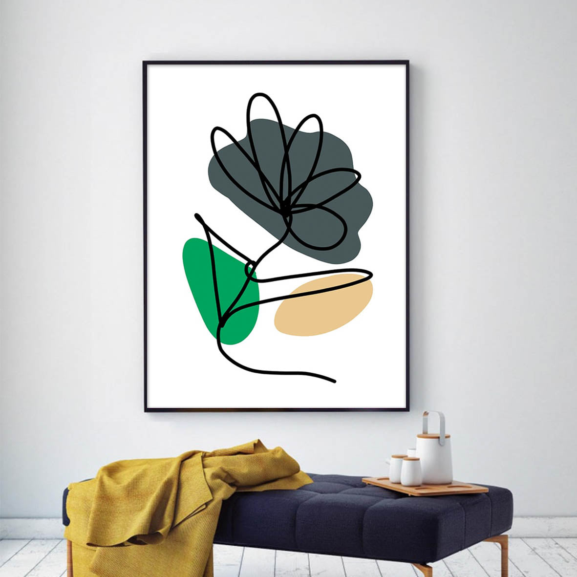 Flores verdes Abstractas 331