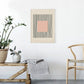 Pintura geométrica lineas negra, beige 372