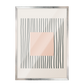 Pintura geométrica lineas negra, beige 372