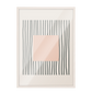 Pintura geométrica lineas negra, beige 372