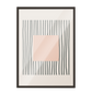 Pintura geométrica lineas negra, beige 372