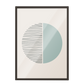 Pintura geométrica lineas negra, beige 373