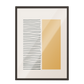 Pintura geométrica lineas negra, beige 374