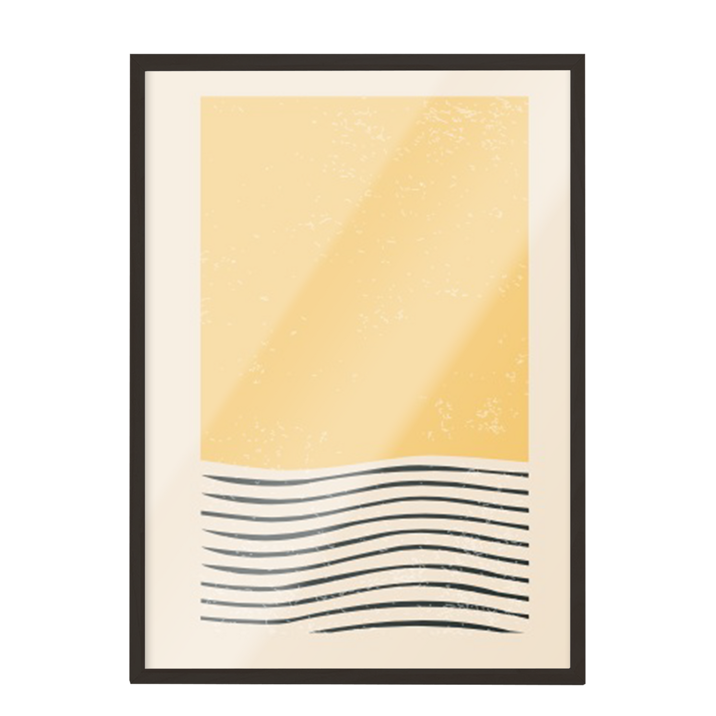 Pintura abstracta amarillo 387
