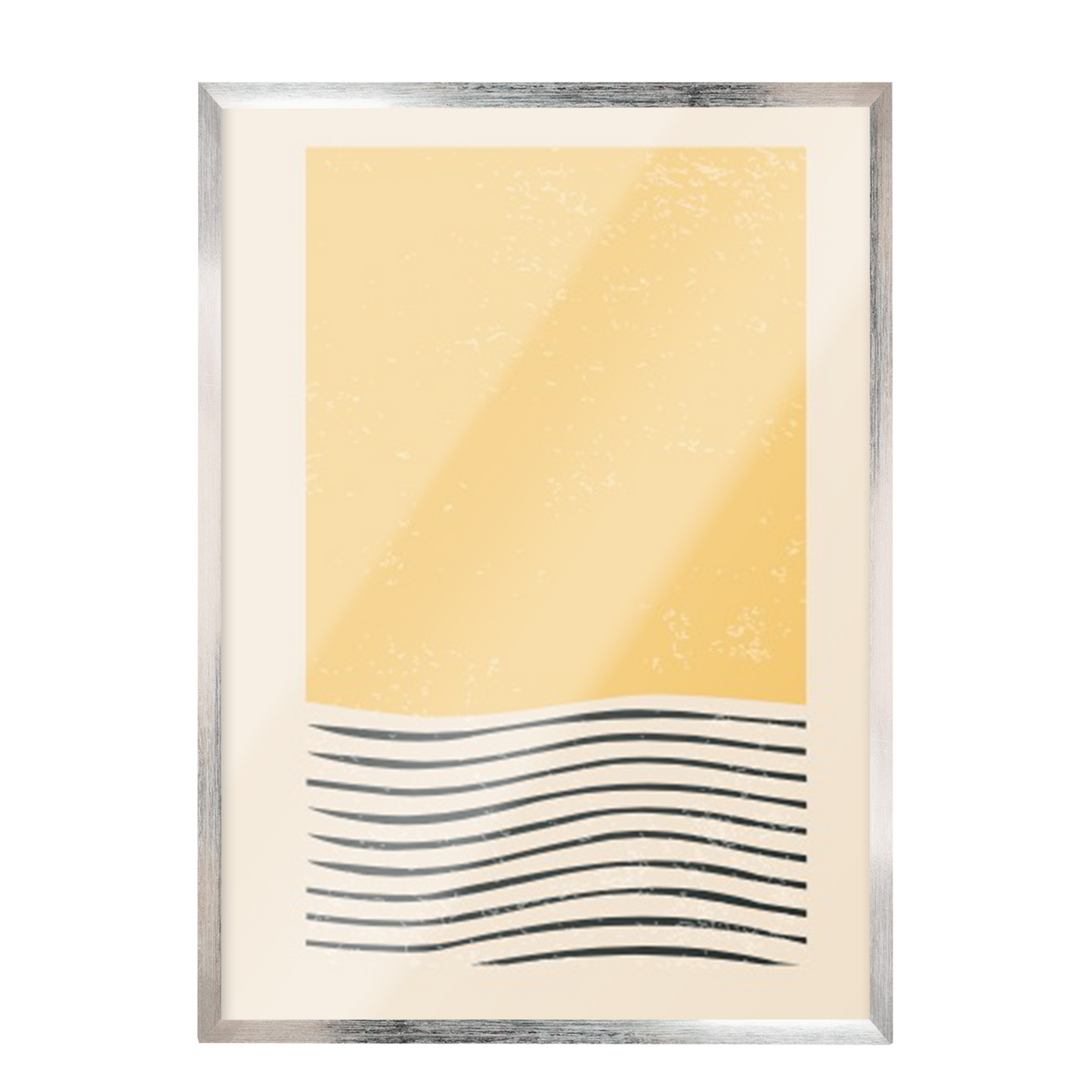 Pintura abstracta amarillo 387