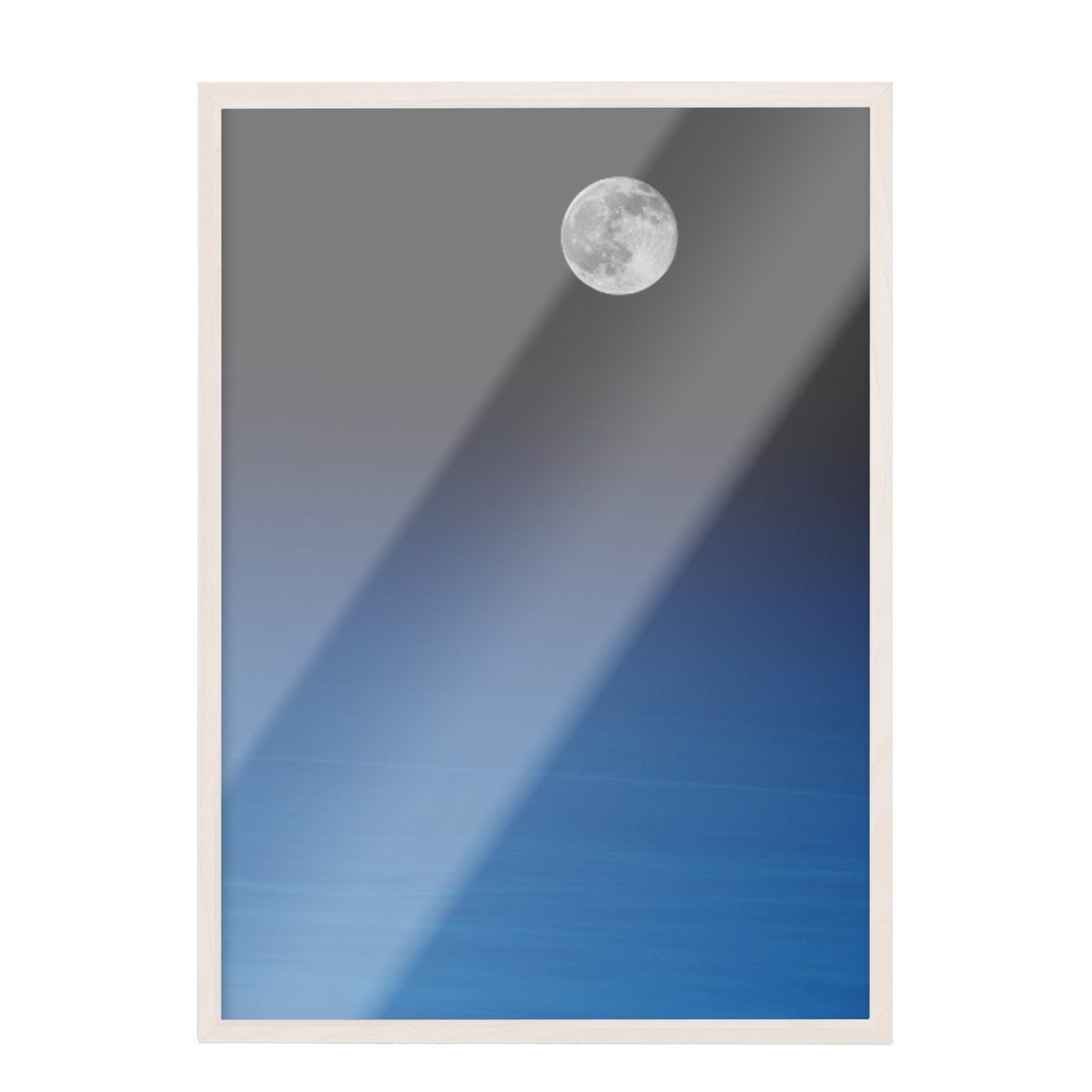 Luna llena en cielo azul 389