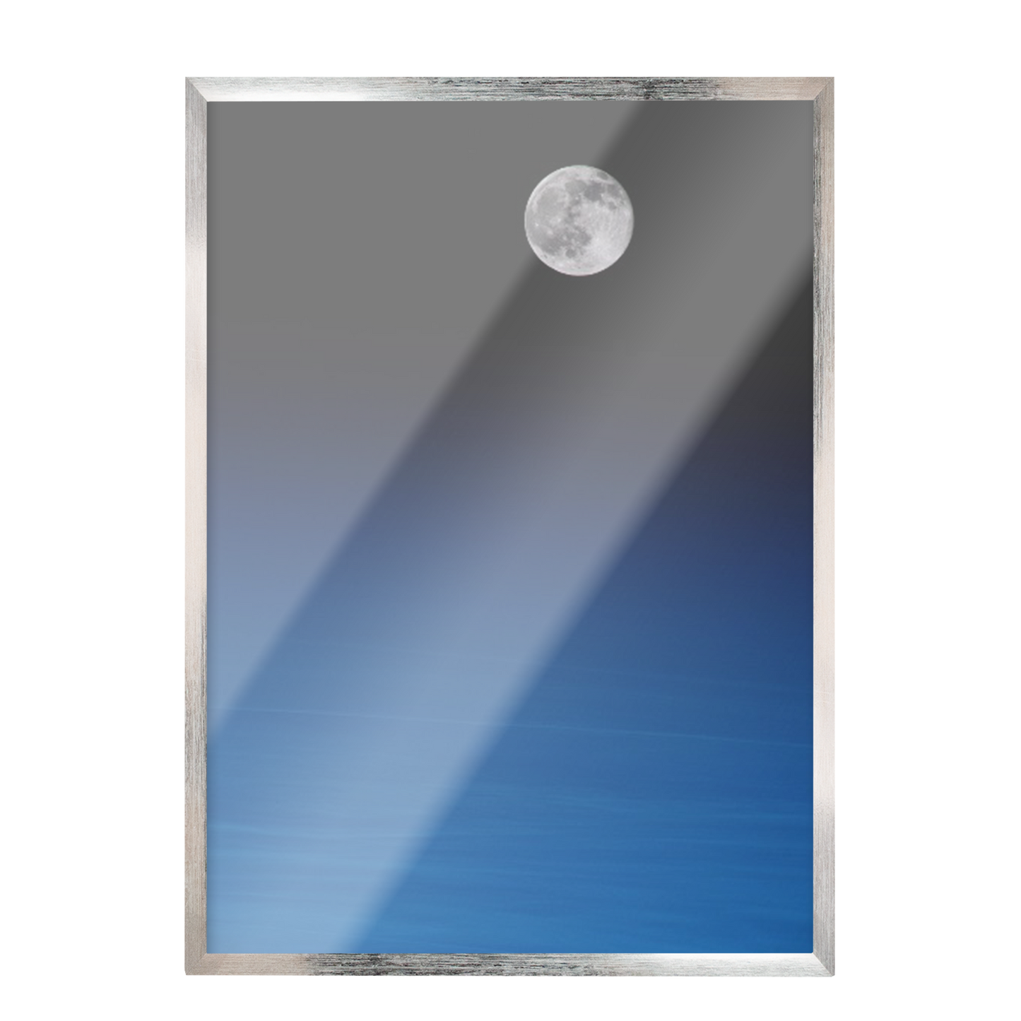 Luna llena en cielo azul 389