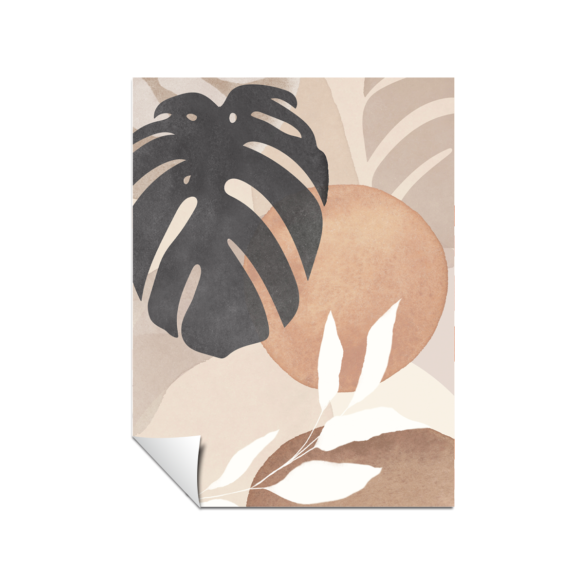Minimalista abstracta, boho beige 44