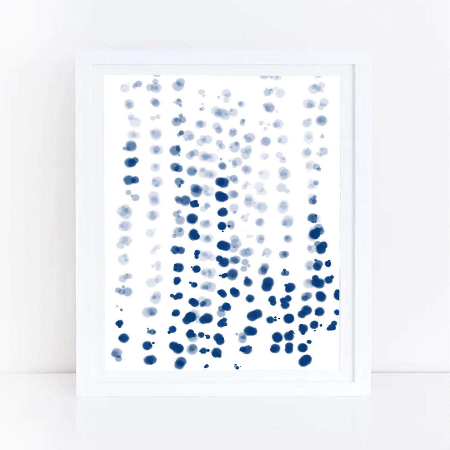 Pintura abstracta acuarela azul 46