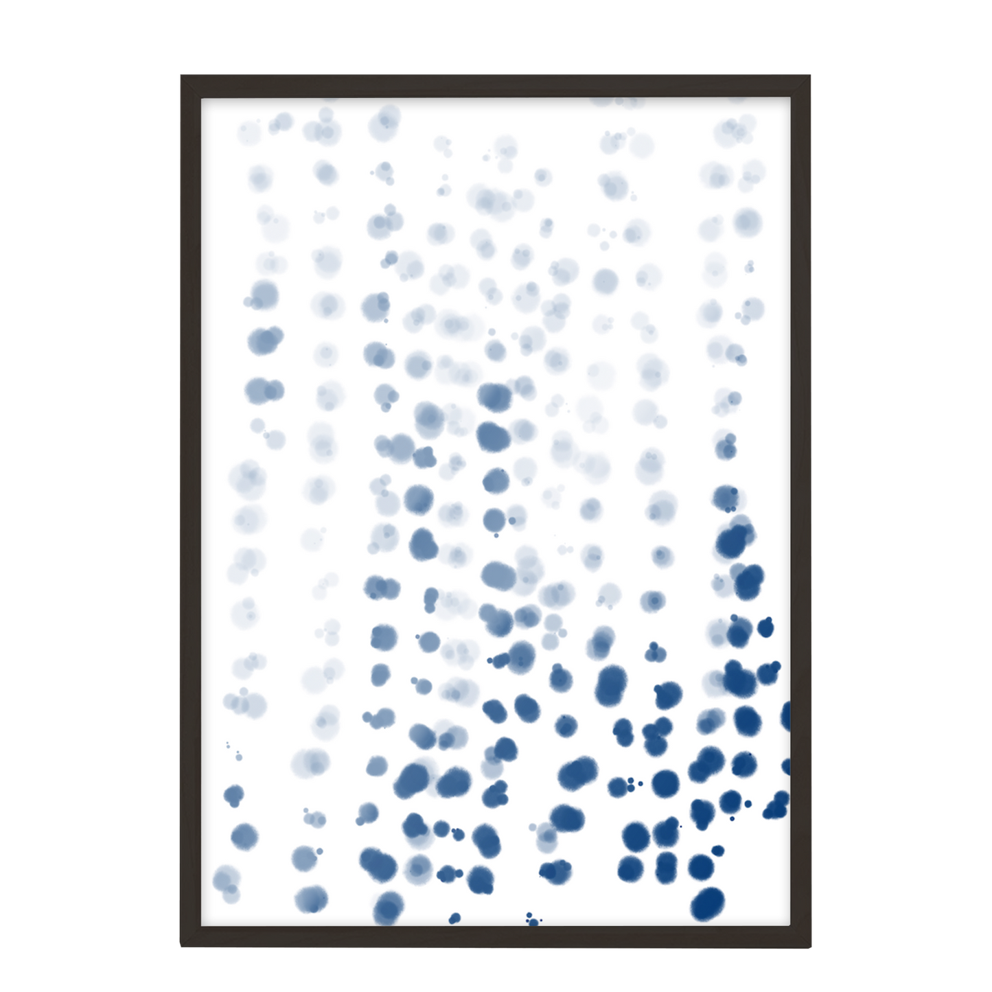 Pintura abstracta acuarela azul 46