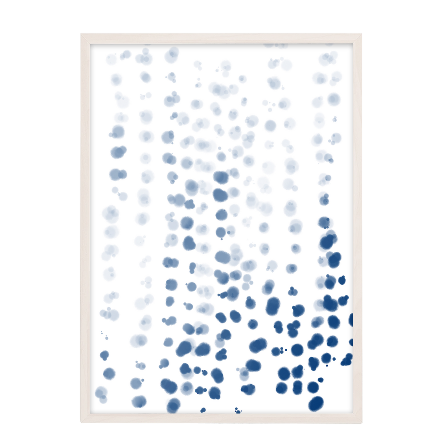 Pintura abstracta acuarela azul 46
