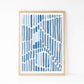Pintura abstracta acuarela azul 47