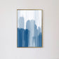 Pintura abstracta acuarela azul 48