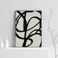 Conjunto de grabados modernos en blanco y negro formas abstractas 51