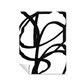 Conjunto de grabados modernos en blanco y negro formas abstractas 51