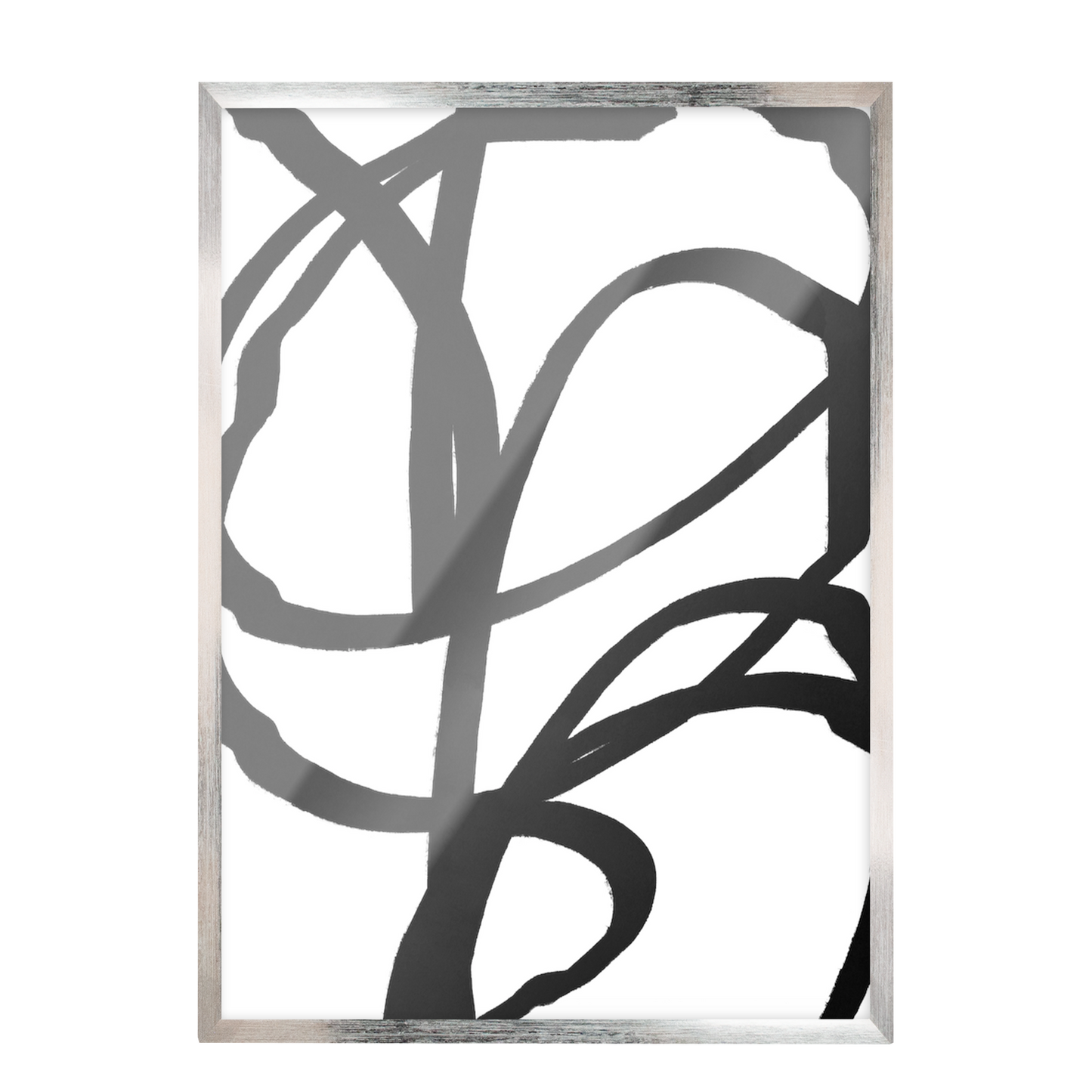 Conjunto de grabados modernos en blanco y negro formas abstractas 51