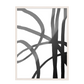 Conjunto de grabados modernos en blanco y negro formas abstractas 52