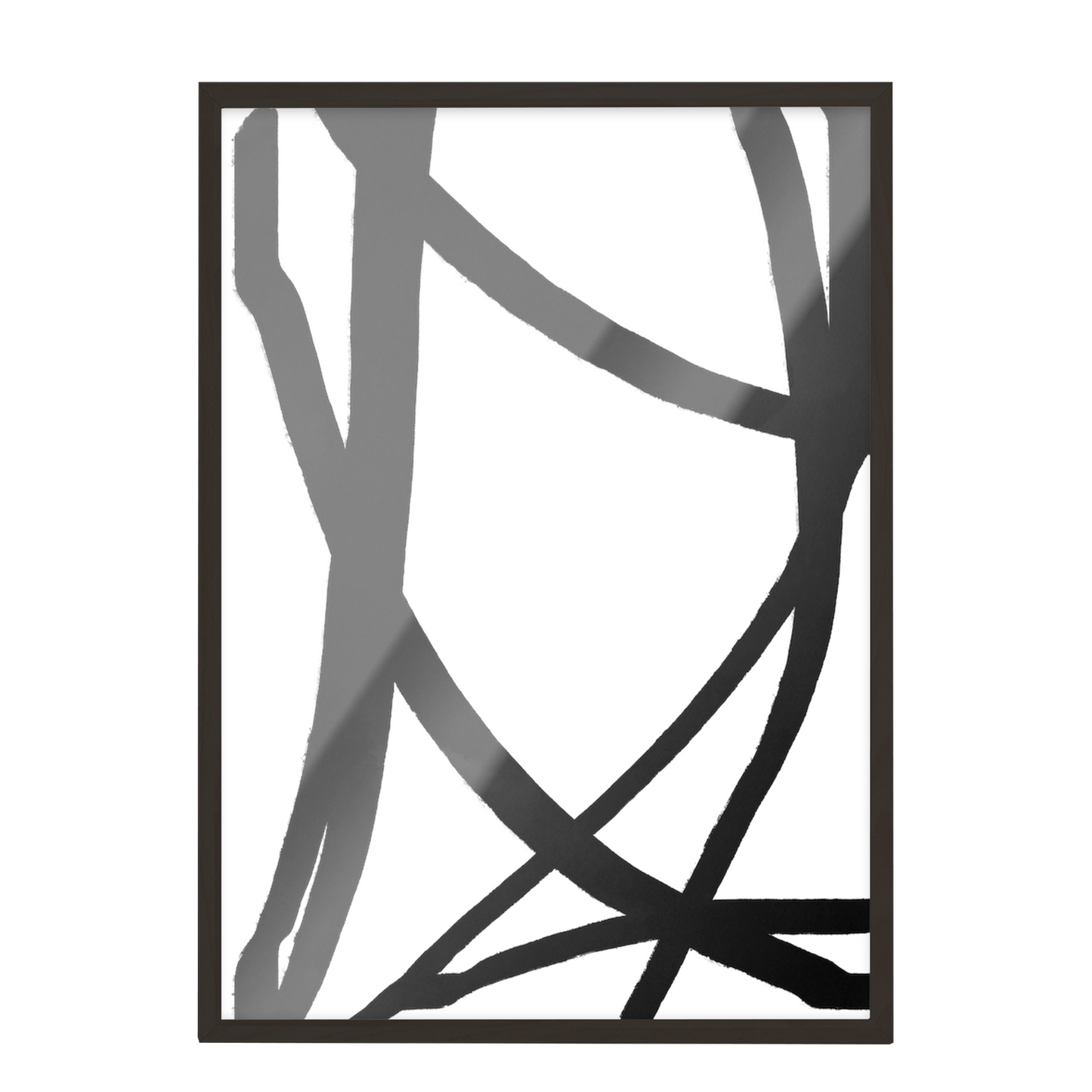 Conjunto de grabados modernos en blanco y negro formas abstractas 53