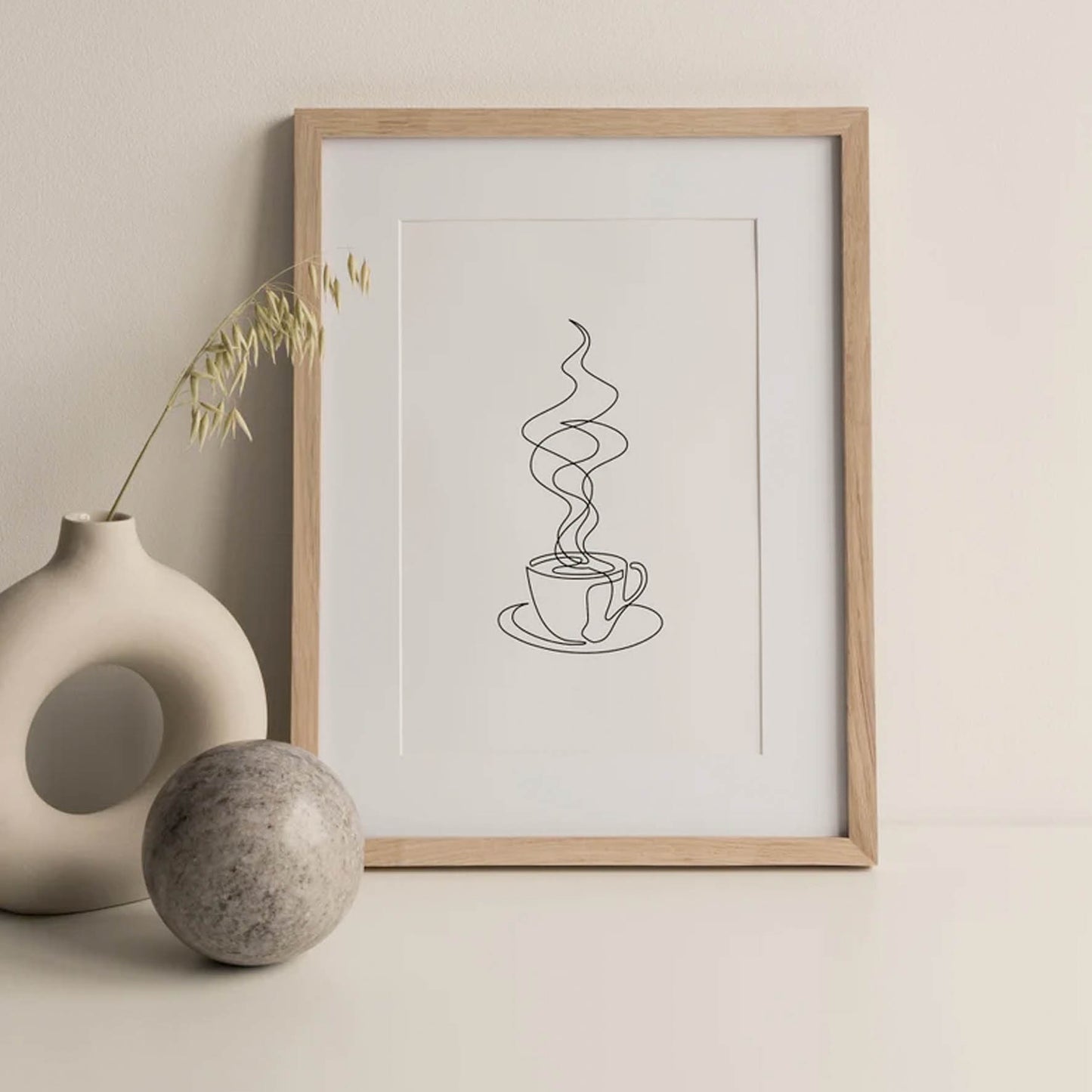 arte de la taza de café, arte minimalista 5