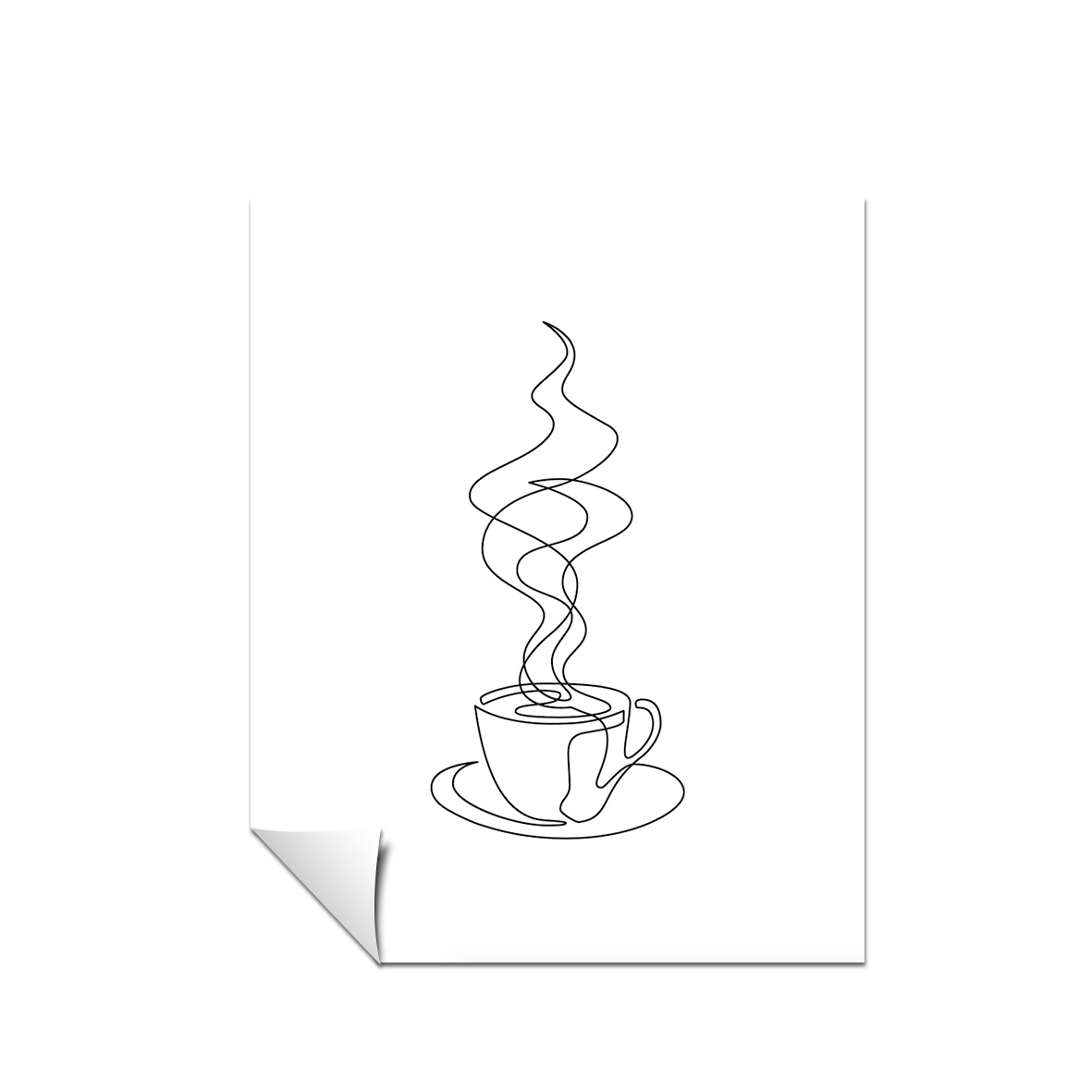 arte de la taza de café, arte minimalista 5