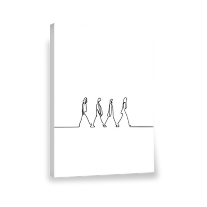 Arte de línea de los Beatles Abbey Road 71