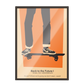 Regreso al futuro. Cartel de película minimalista. 83