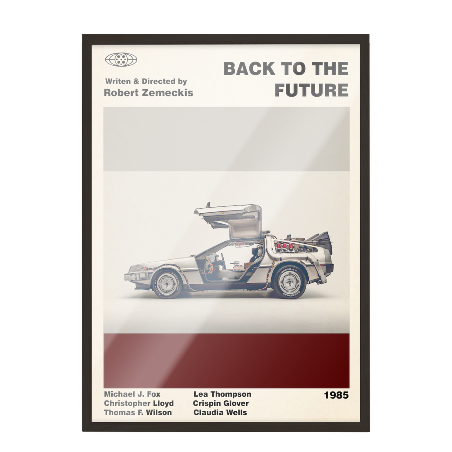 REGRESO AL FUTURO - Cartel de película - Cartel moderno de mediados de siglo 85