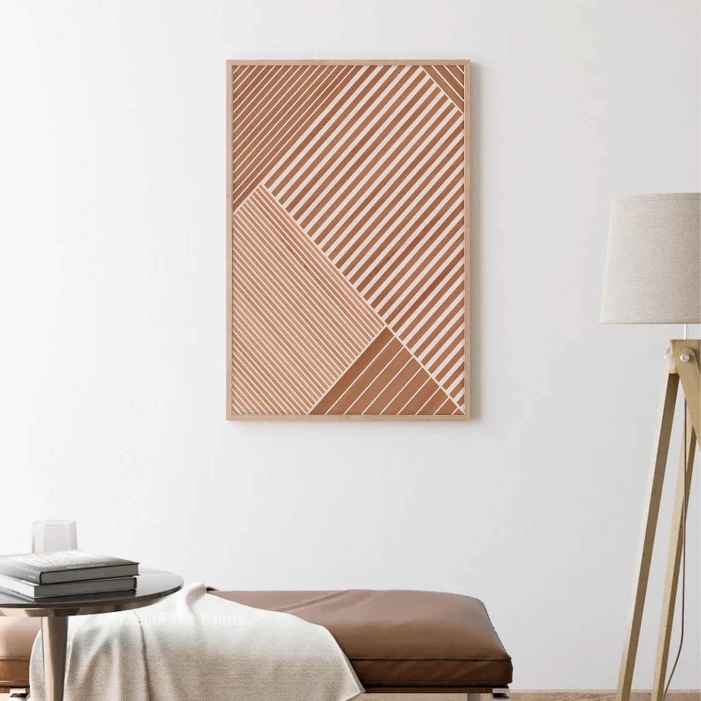 Minimalista abstracta, boho beige 9