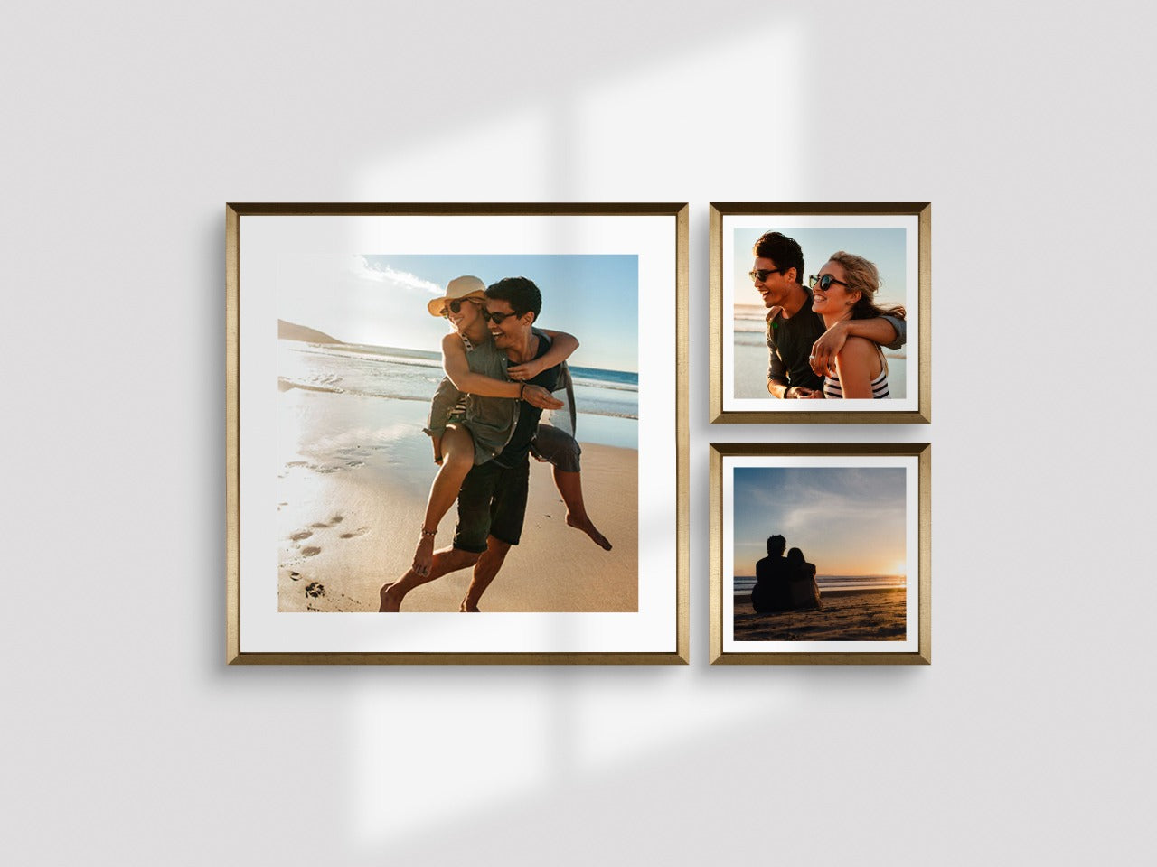 Set De 3 Marcos Para Fotografías Con Cristal